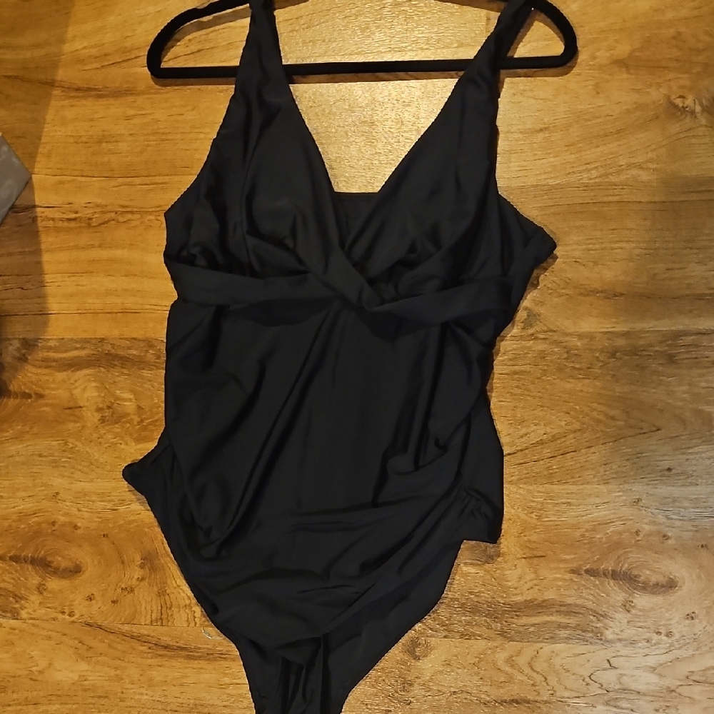 No Name 1 Pc Black Swimsuit Size XXL
